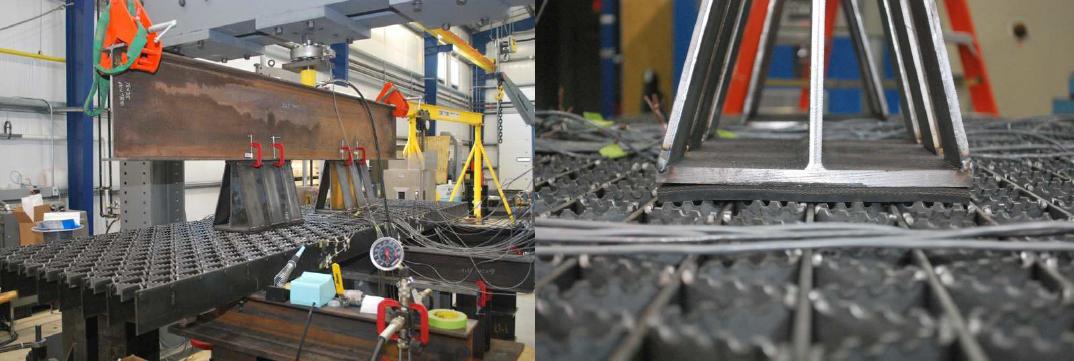 Heavy Duty Riveted Bridge Deck Grating Equipment Ohio Gratings Facility